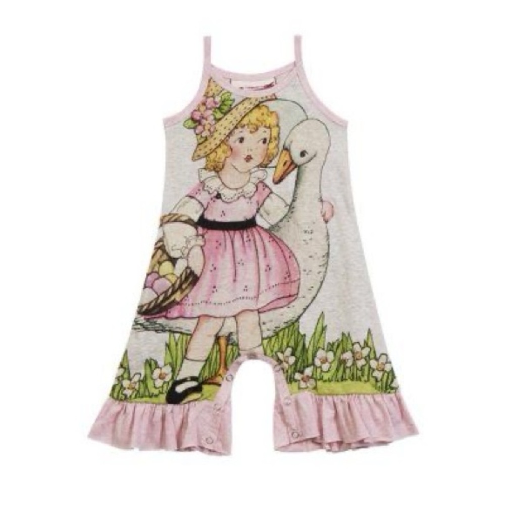 Little Wings organic cotton vintage style romper